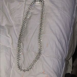 White gold solid with of diamonds